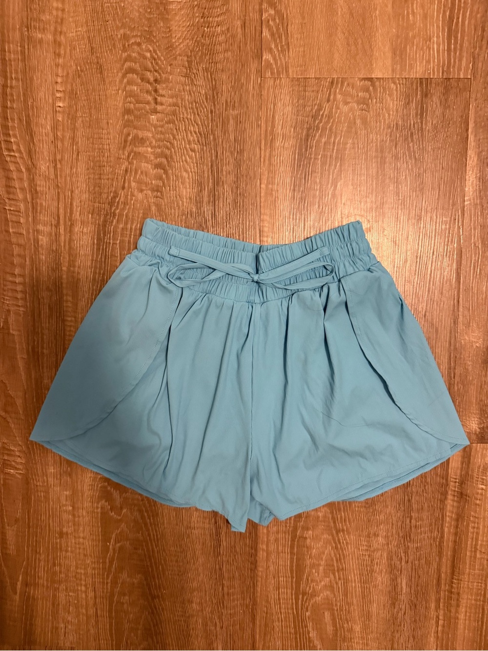 Zella Sky Blue Elastic Waist Athletic Shorts
